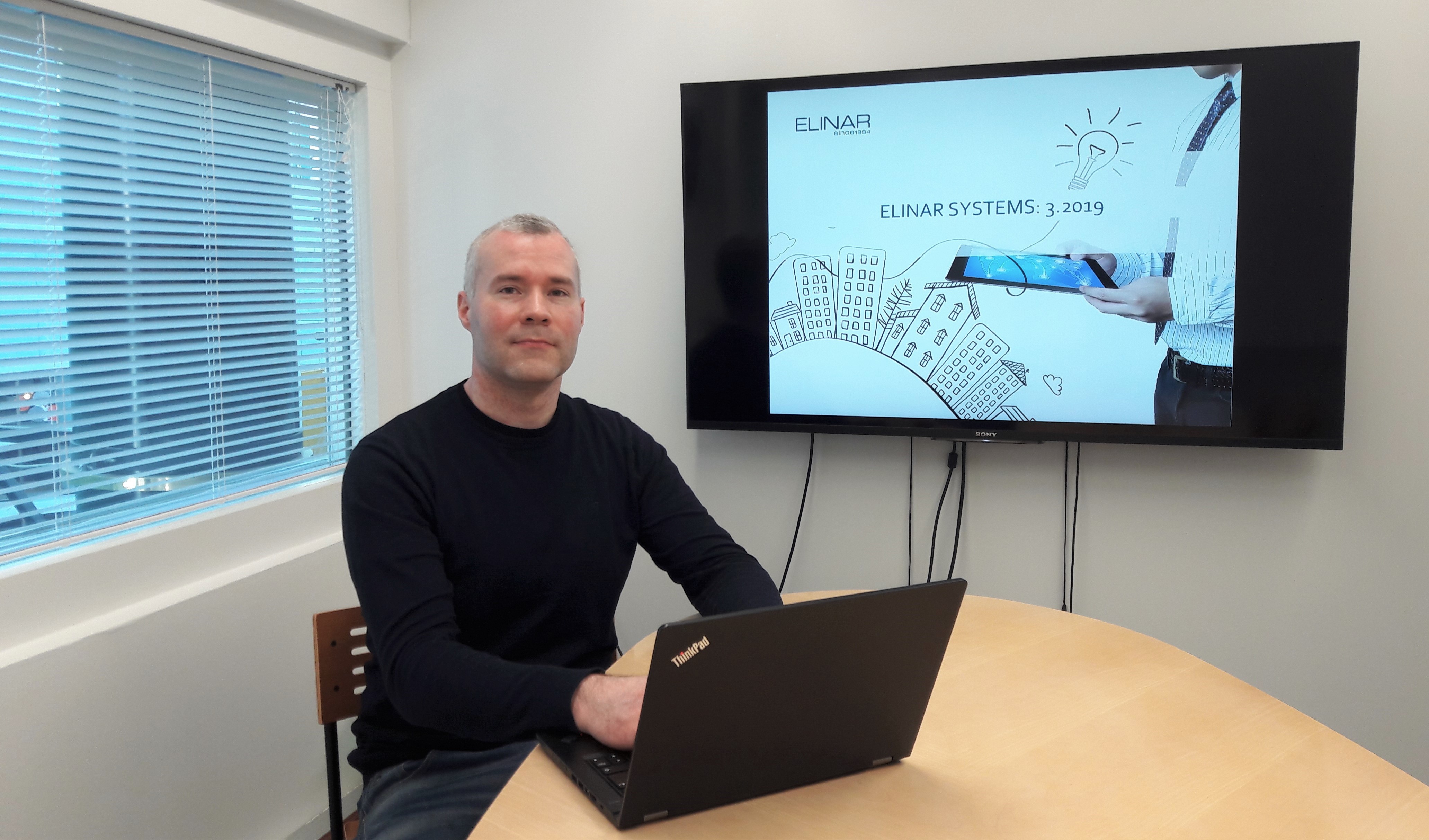 Elinar's Systems Team Leader Ilkka Olli likes moving to counterbalance statistic work