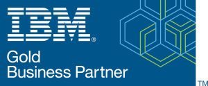 Logo of IBM Gold Business Partner, which Elinar is