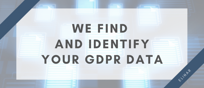 We find and identify GDPR data